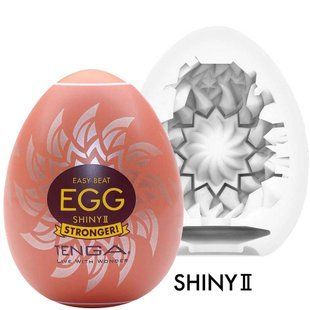 Мастурбатор-яйце - Tenga Egg Shiny II, щільний TPE, тестер змазки 5 мл SO9799 фото