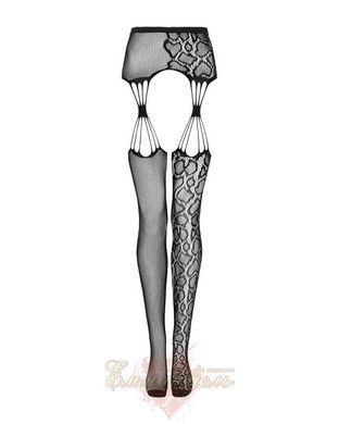 Erotic bodystocking tights Obsessive S821 with garter belt and snake pattern, one size SO8162 &mdash; photos