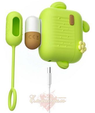 Mini vibrators in a charging case - Blush Play with Me with remote, green BL70483SH &mdash; photos