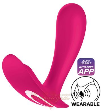 Panties Smart Vibrator - Satisfyer Top Secret Pink vaginal-clitoral, 2 motors