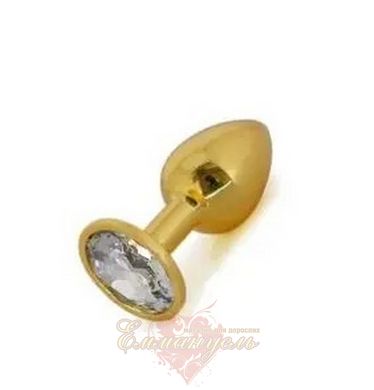 Butt plug - Gold Metal Diamond, M