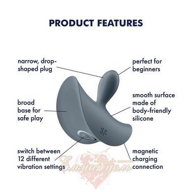 Анальна вібропробка Satisfyer Booty Absolute Beginners 2 для початківців, ввідна частина 3,5 см SX0665 фото