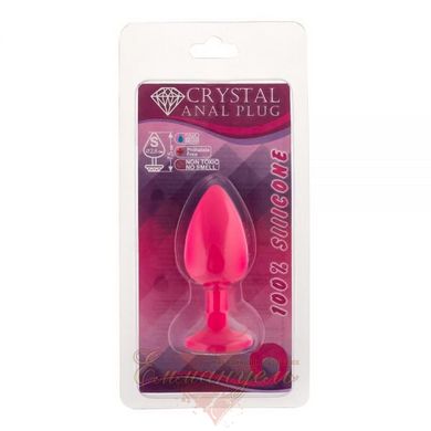 Butt plug - Pink Silicone Ruby, S