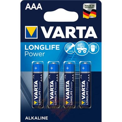 Батарейки - Varta Longlife Power AАА / LR03 (4903), 1.5 вольта, 1 шт