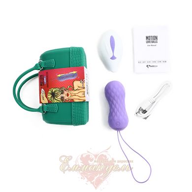 Vaginal balls with massage and vibration FeelzToys Motion Love Balls Jivy with remote control, 7 modes