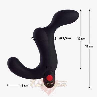 Массажер простаты - Fun Factory DUKE black, стимуляция промежности, съемный виброшар SX0970 фото