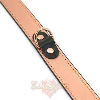 Liebe Seele Rose Gold Memory Collar With Nipple Clamps, leather SO9495 &mdash; photos