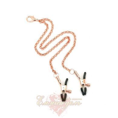 Liebe Seele Rose Gold Memory Collar With Nipple Clamps, leather SO9495 &mdash; photos