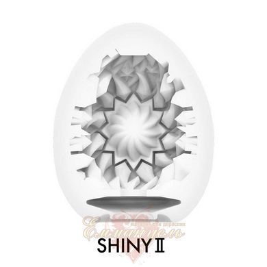 Мастурбатор-яйце - Tenga Egg Shiny II, щільний TPE, тестер змазки 5 мл SO9799 фото