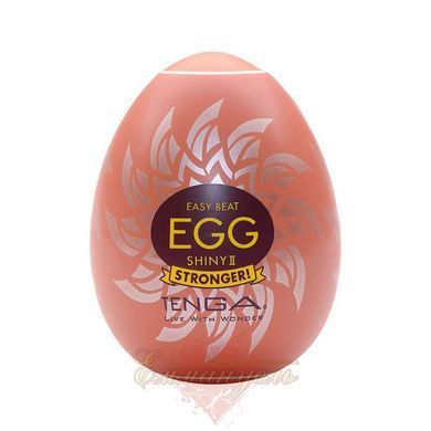 Мастурбатор-яйце - Tenga Egg Shiny II, щільний TPE, тестер змазки 5 мл SO9799 фото