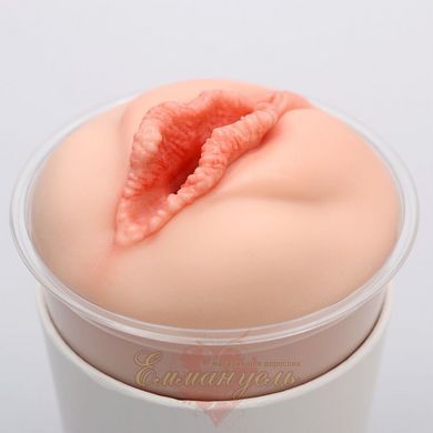 Naked Factory Cup Sleeve V-3 Through-Flow Textured Masturbator Sleeve SX3487 &mdash; photos
