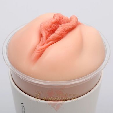 Naked Factory Cup Sleeve V-3 Through-Flow Textured Masturbator Sleeve SX3487 &mdash; photos