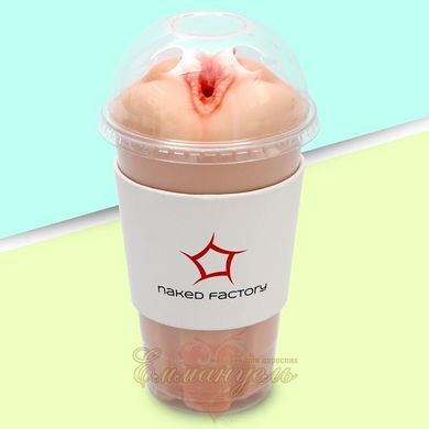 Naked Factory Cup Sleeve V-3 Through-Flow Textured Masturbator Sleeve SX3487 &mdash; photos