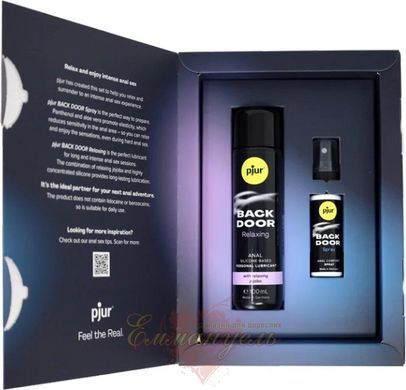 Подарунковий набір Pjur Back Door Value Pack, силіконова змазка 100 мл і розслаблювальний спрей 20 мл SX0672 фото