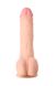 Dildo with scrotum - RealStick Elite, Suction Cup Dildo, 17 cm