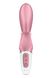 Smart rabbit vibrator - Satisfyer Hug Me Pink, 2 motors, diameter 4.2cm, wide clitoral part