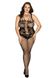 Full body bodystocking with mesh and lace Size Plus