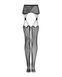 Erotic bodystocking tights Obsessive S821 with garter belt and snake pattern, one size SO8162 - photos (4