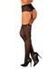 Erotic bodystocking tights Obsessive S821 with garter belt and snake pattern, one size SO8162 - photos (2