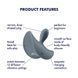 Анальна вібропробка Satisfyer Booty Absolute Beginners 2 для початківців, ввідна частина 3,5 см SX0665 фото 5