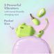 Mini vibrators in a charging case - Blush Play with Me with remote, green BL70483SH - photos (6