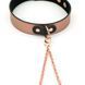 Liebe Seele Rose Gold Memory Collar With Nipple Clamps, leather SO9495 - photos (3