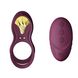 Smarterection ring - Zalo — BAYEK Velvet Purple, double with insertion part, remote control