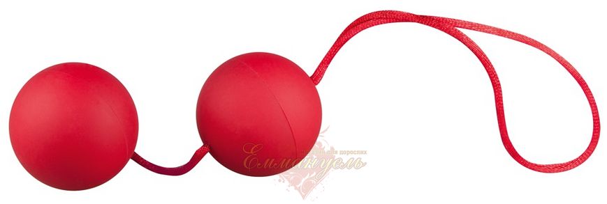 Vaginal beads - Velvet Red Balls