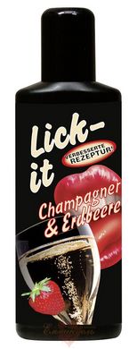 Лубрикант - Lick-it Шампанское и клубника, 100 мл