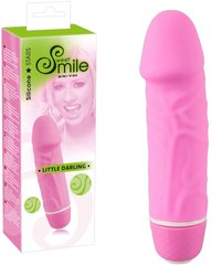 Realistic vibrator - SMILE Minivibe Little Darling pink - 12,5 x 3