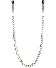 Nipple clips - Feral Feelings - Chain Thin nipple clamps, silver/black