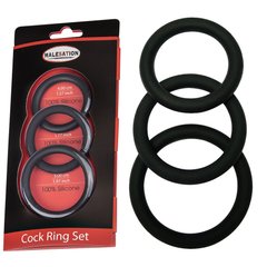 MALESATION Cock Ring Set (O 4,00 cm, 4,50 cm, 5,00 cm)