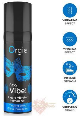 Liquid Vibrator - ORGIE Sexy Vibe! Liquid Vibrator, 15 мл - Average intensity SX1549 &mdash; photos
