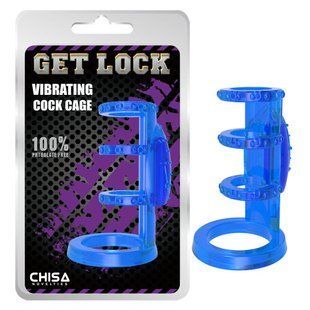 Кільця ерекцні - Vibrating Cock Cage-clear 6610CN00044 фото