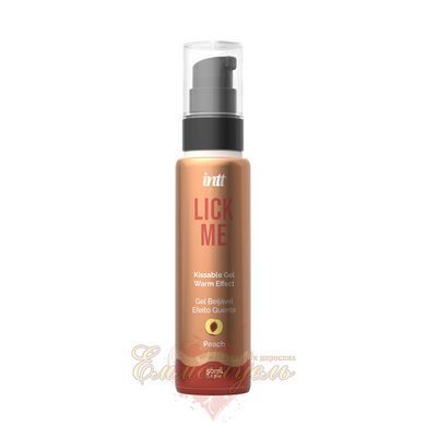 Oral pleasure warming gel Intt Lick Me Kissable Gel Peach 50 ml sugar-free SX1696 &mdash; photos