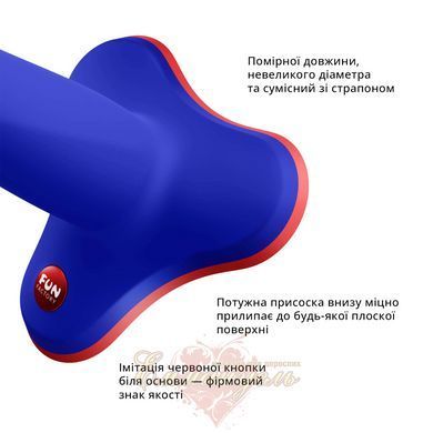 Фаллоимитатор - Fun Factory LIMBA FLEX S, синий, гибкий, с эффектом памяти, подходит для точки G SX0994 фото