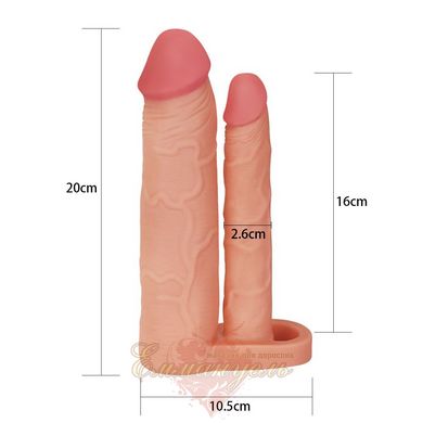 Double penis attachment - Double Penis Sleeve, ADD 2