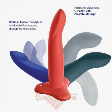 Фаллоимитатор - Fun Factory LIMBA FLEX S, синий, гибкий, с эффектом памяти, подходит для точки G SX0994 фото