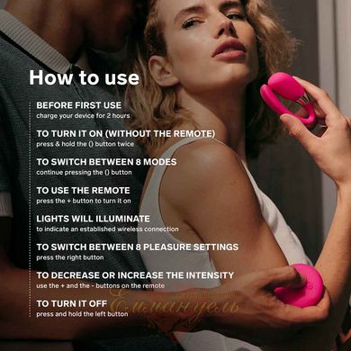 Vibrator for couples - LELO Tiani 3 Black, 2 motors, remote control