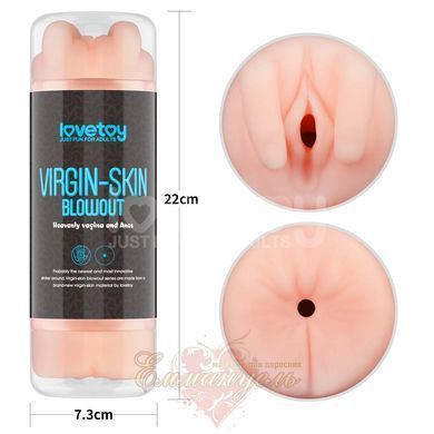 Двойной мастурбатор &ndash; Virgin-Skin Blowout Double Side Stroker 66-LV250016 фото