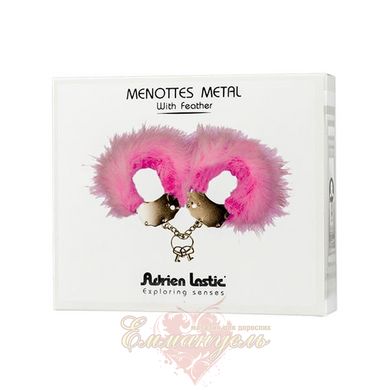 Наручники металеві - Adrien Lastic Handcuffs Pink