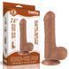 Фалоімітатор Sliding-Skin Dual Layer Dong 7" Brown з реалістичною текстурою та подвійним шаром 6452LV317301 фото 2