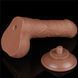 Фалоімітатор Sliding-Skin Dual Layer Dong 7" Brown з реалістичною текстурою та подвійним шаром 6452LV317301 фото 11