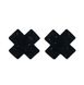 Пестисы в форме крестов  - TABOOM Nipple X Covers, черные