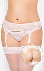 Belt for stockings - Garterbelt 3316, Plus Size white 3XL