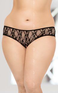 Женские стринги - String 2472, Plus Size, черные XL 5591247214 фото