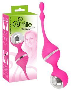 Вагінальні кульки - Sweet Smile Vibrating Love Bal 61325890390000 фото