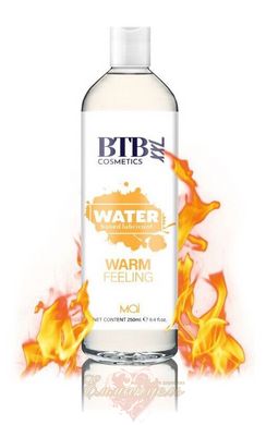Разогревающая смазка на водной основе - BTB WARM FEELING (250 мл)