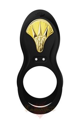 Smarterection ring - Zalo — BAYEK Obsidian Black, double with insertion part, remote control