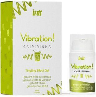 Liquid vibrator - Intt Vibration Caipirinha (15 ml), thick gel, very tasty, lasts up to 30 minutes SX0579 &mdash; photos
